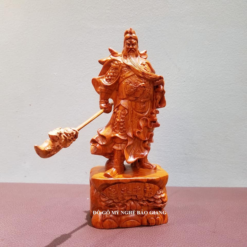 Tượng quan công gỗ hương gỗ hương đế trung nghĩa ngàn thu