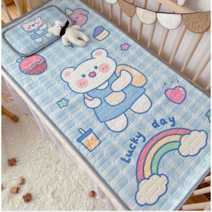 Chiếu điều hoà kèm gối cao su non 5D cho bé