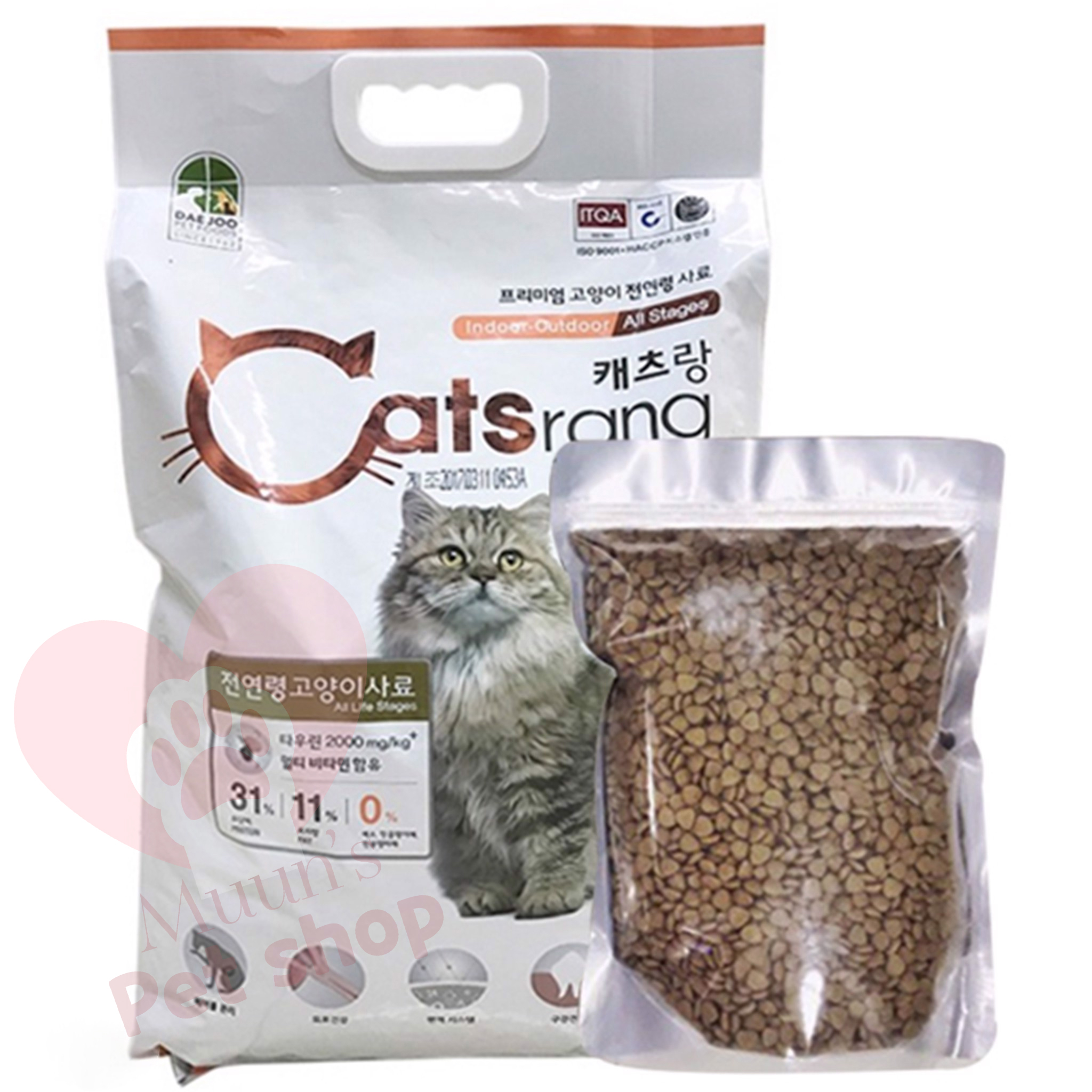 Thức ăn hạt CATSRANG 5kg - Hạt khô cho mèo mọi lứa tuổi