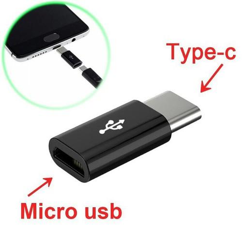 Đầu chuyển micro usb sang type C + Quà tặng