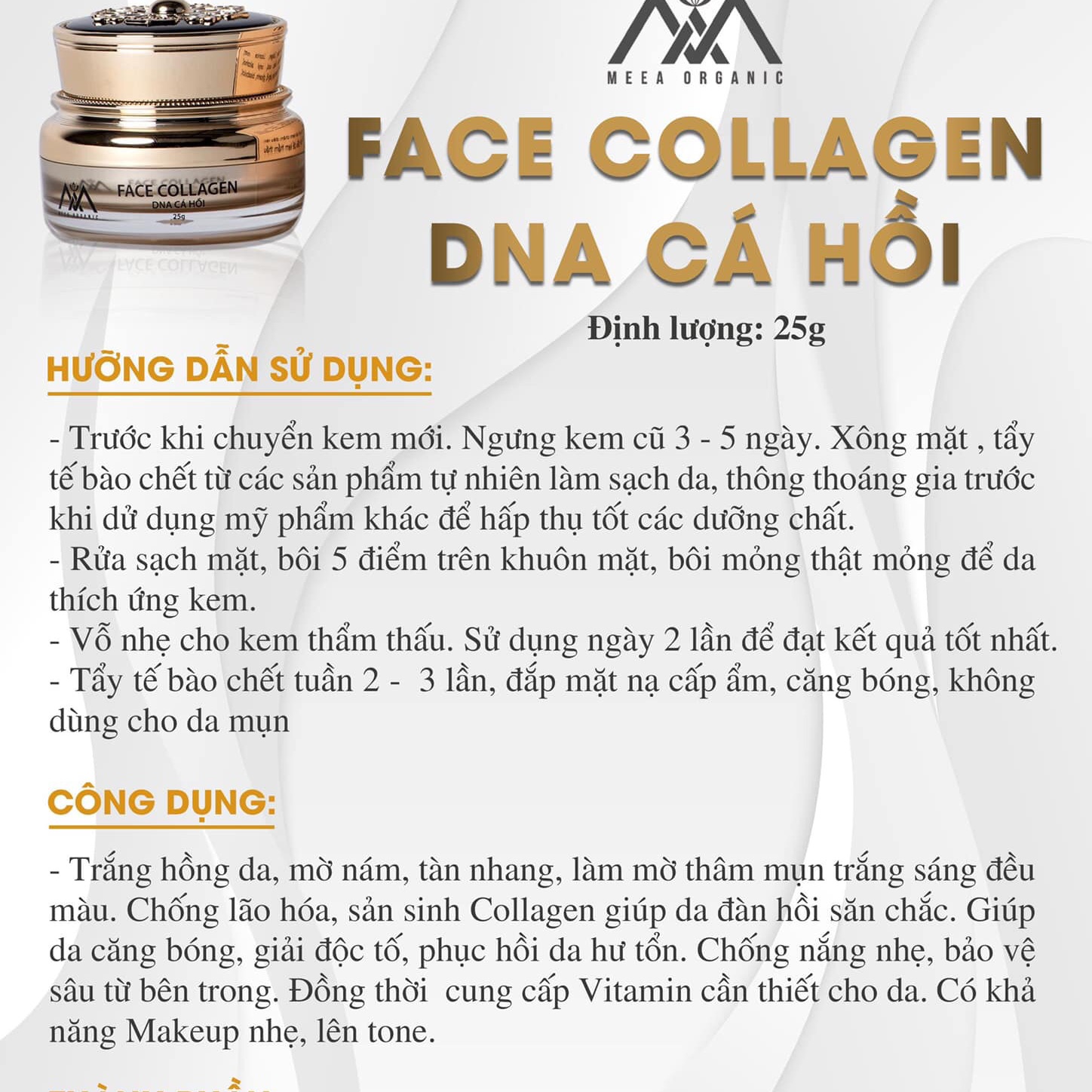 Kem face colagen cá hồi