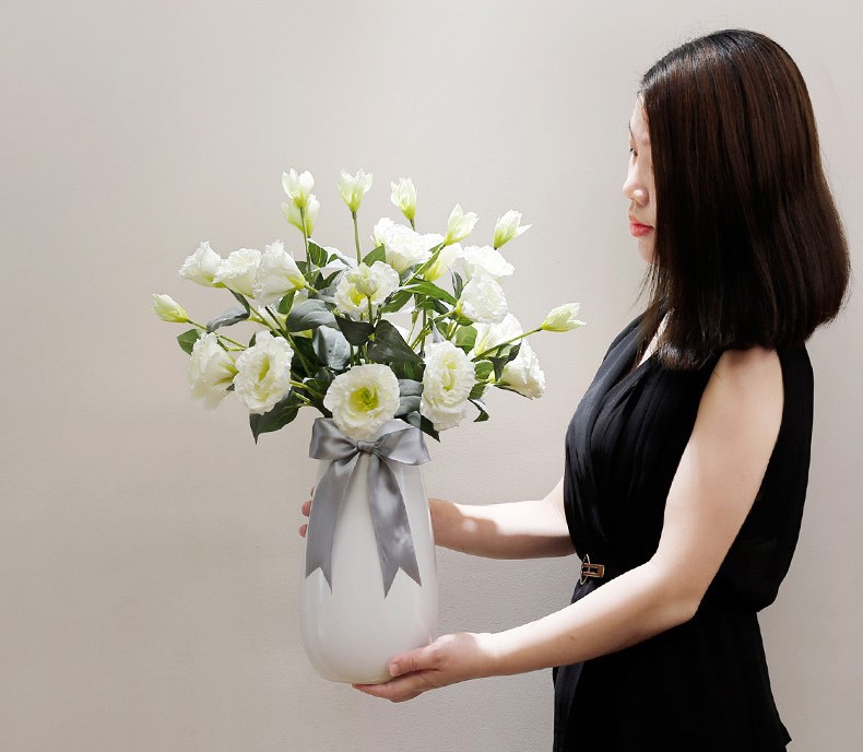 Hoa Giả Hoa Lụa Hoa Cát Tường Trang Trí H12.