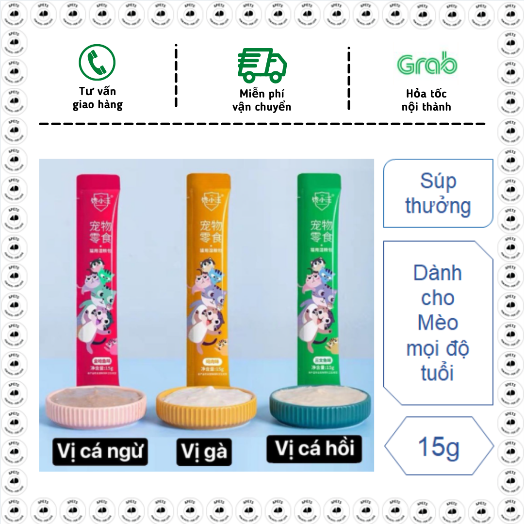 [15g] Súp thưởng cho mèo Chan Ciao Wang (vị ngẫu nhiên)