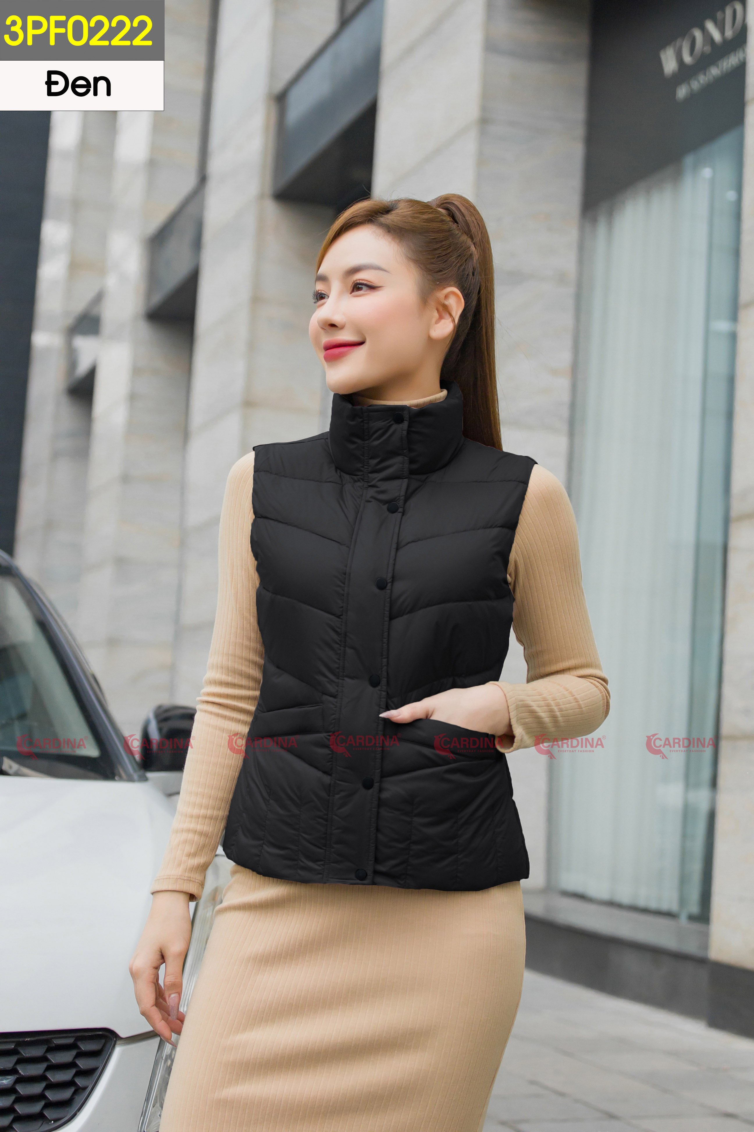 ÁO GILE LÔNG VŨ CAO CẤP CARDINA. MÃ 3PF02