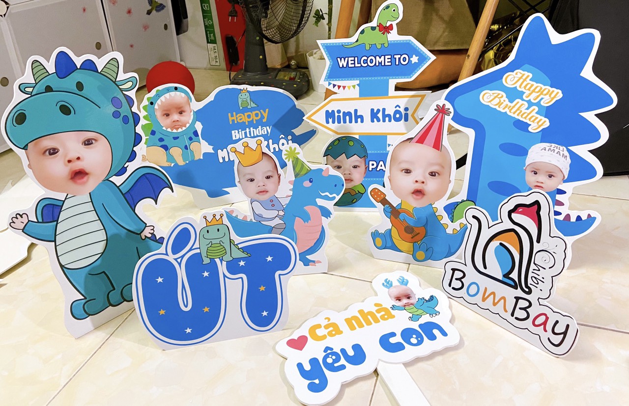 Combo chibi khủng long cho bé trai và bé gái ( được chọn mẫu + chỉnh sửa theo yêu cầu )