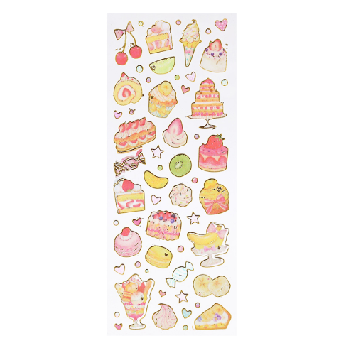 [HCM]Tấm Sticker Dán Nổi Trang Trí Sổ Kế Hoạch - Bánh Kem