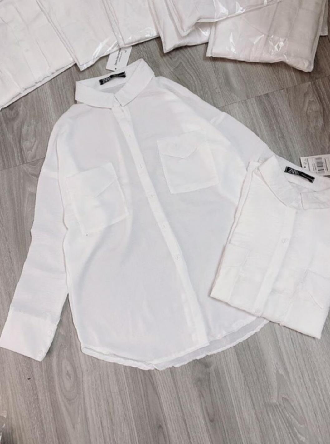 [HCM]Áo sơ mi nữ đũi mịn đẹp đủ size S M L
