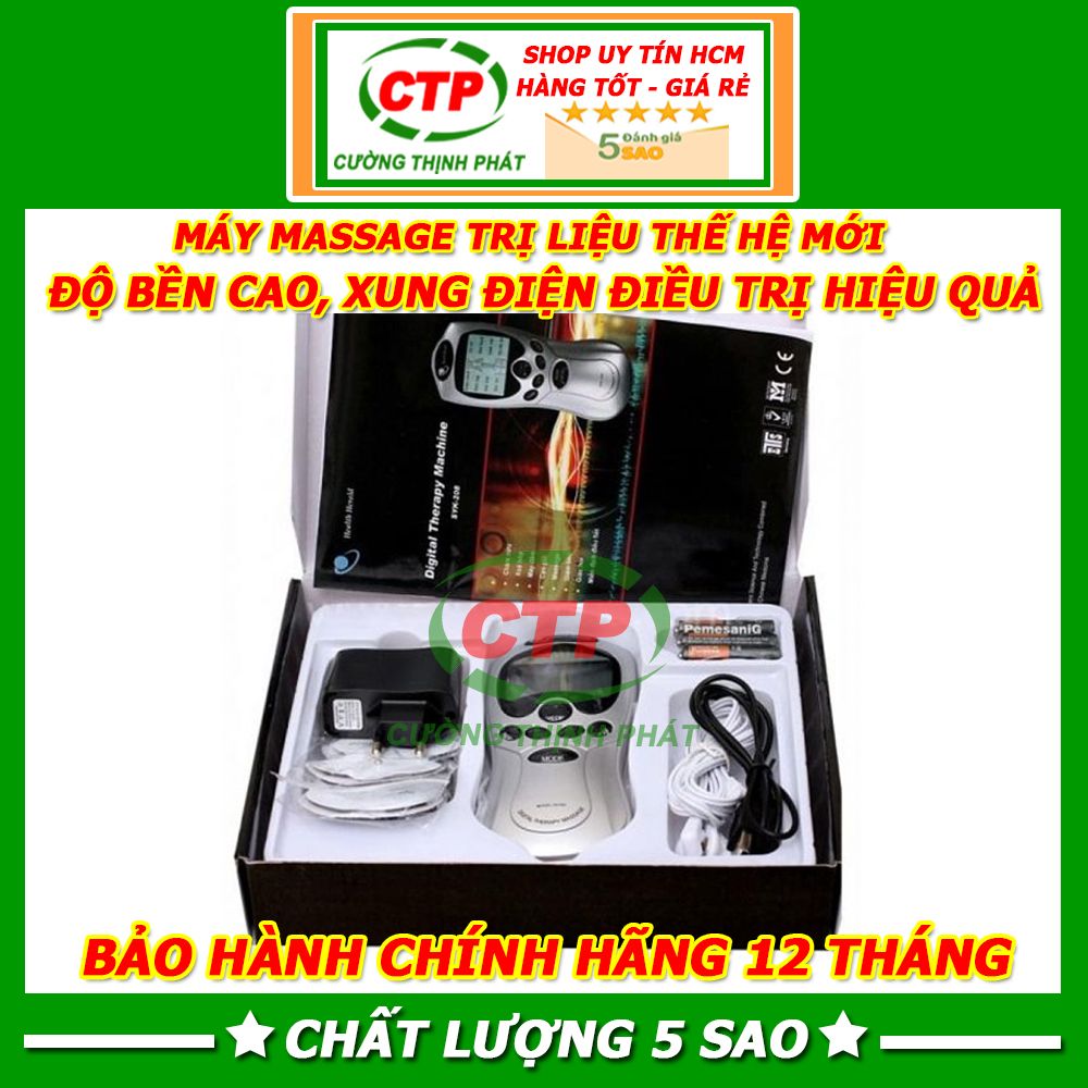 Máy massage xung điện vật lý trị liệu 4 miếng dán