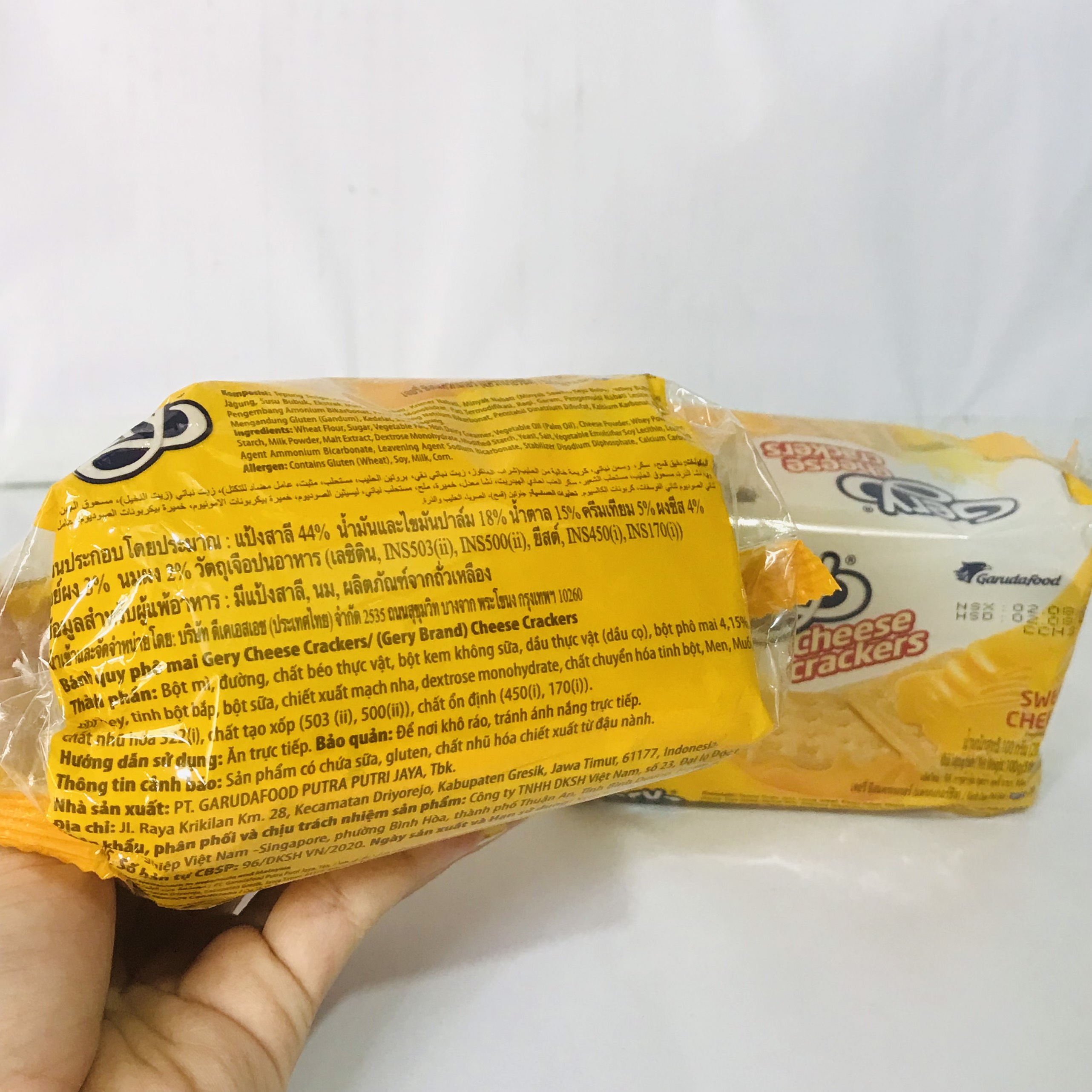Bánh Quy Phô Mai Gery Cheese Cracker Gói 100g