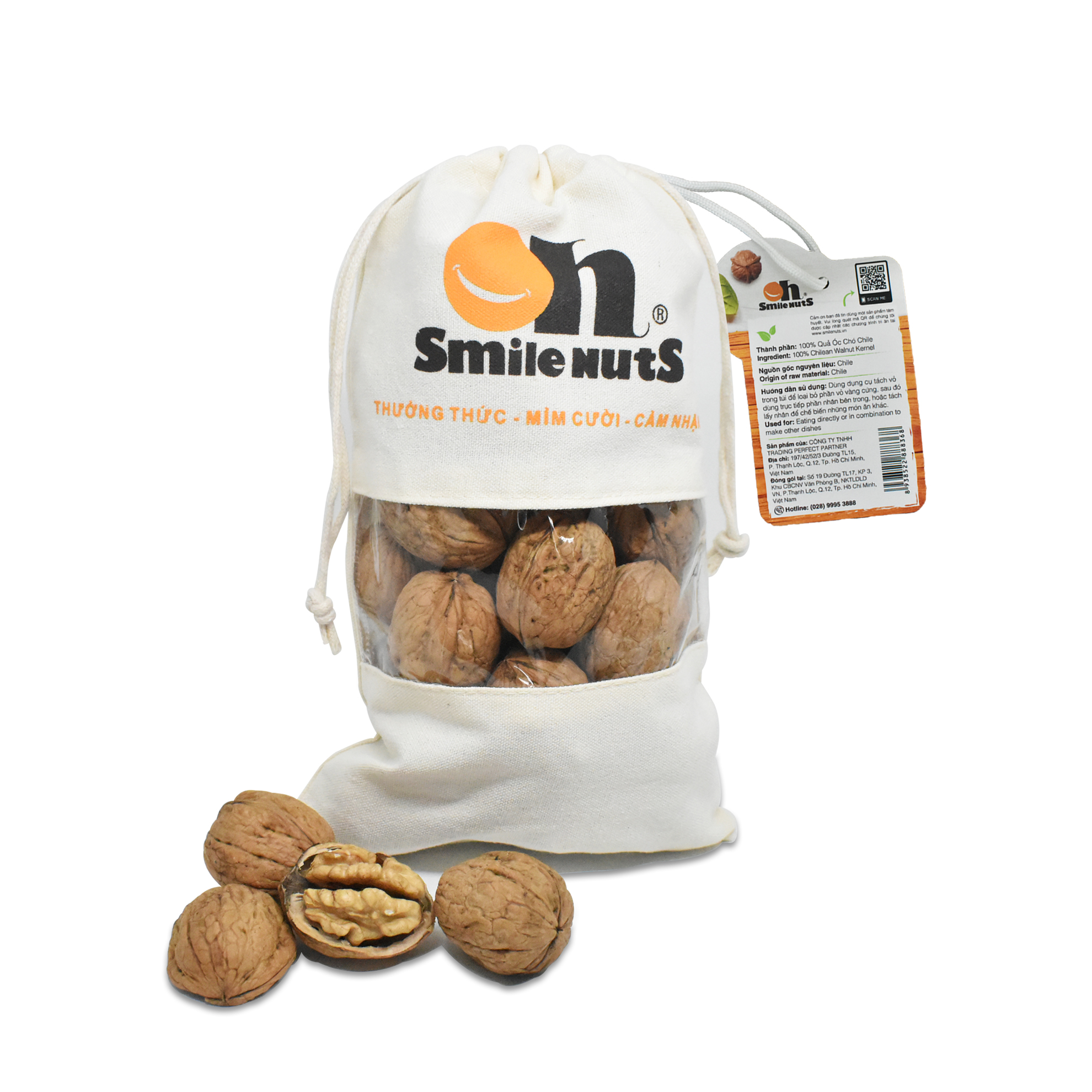 Quả óc chó Chile Smile Nuts - Happy Life 4U