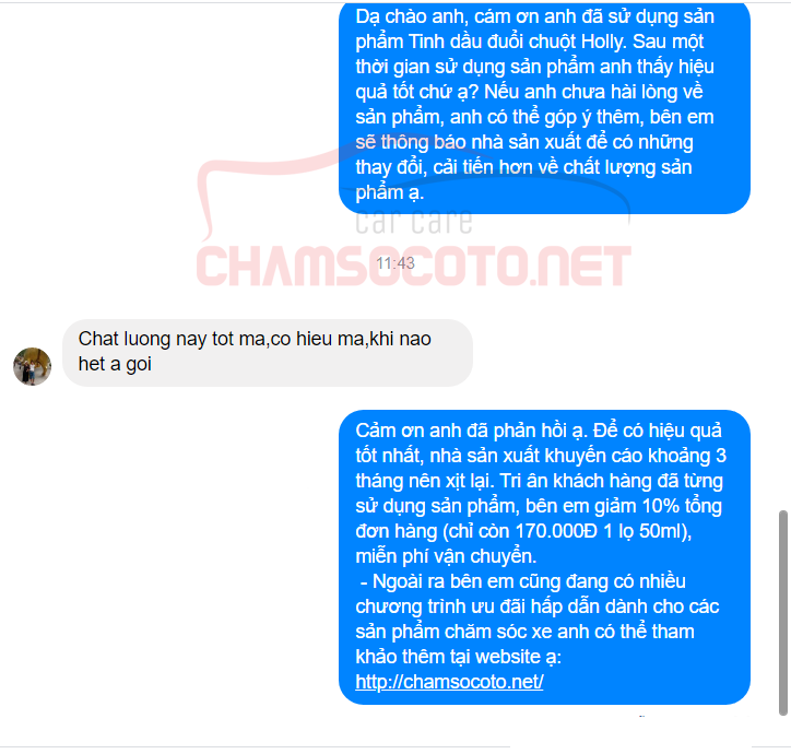 Tinh dầu đuổi chuột ô tô Holly