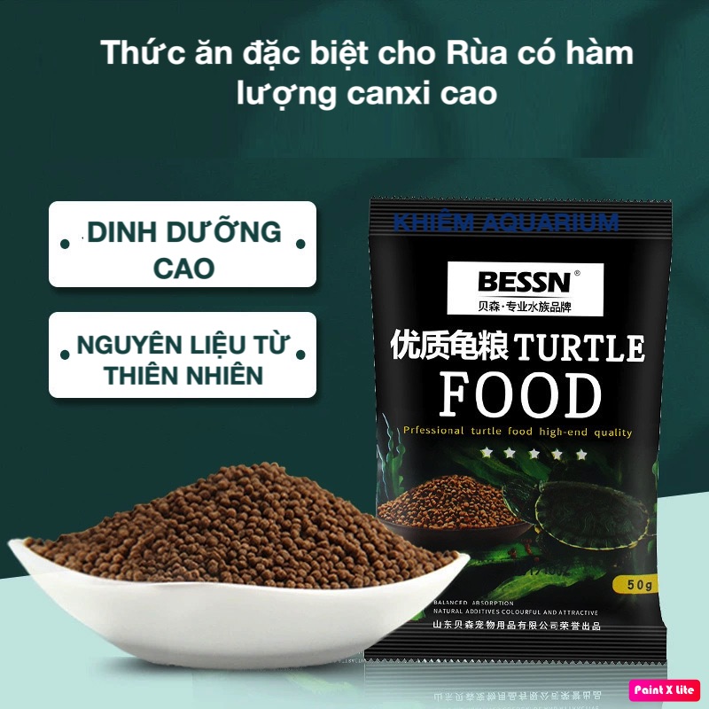 Bessn Turtle Sticks Thức Ăn Cho Rùa- Baba, Bò Sát Các Loại (50g/500g)