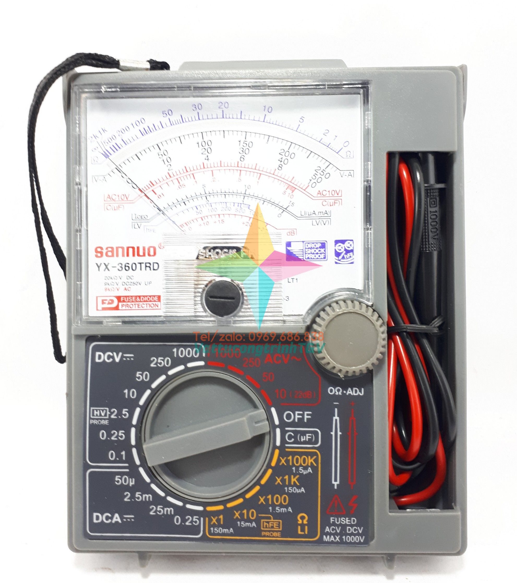 Đồng hồ vạn năng kim YX-360 TRD