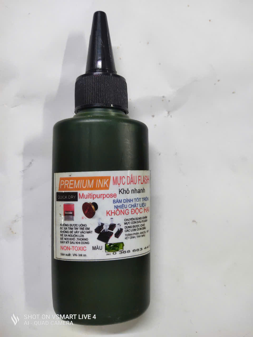 MỰC THẨM THẤU DẤU FLASH ĐÓNG TRÊN MỌI CHẤT LIỆU CHAI 60ml- 350ml