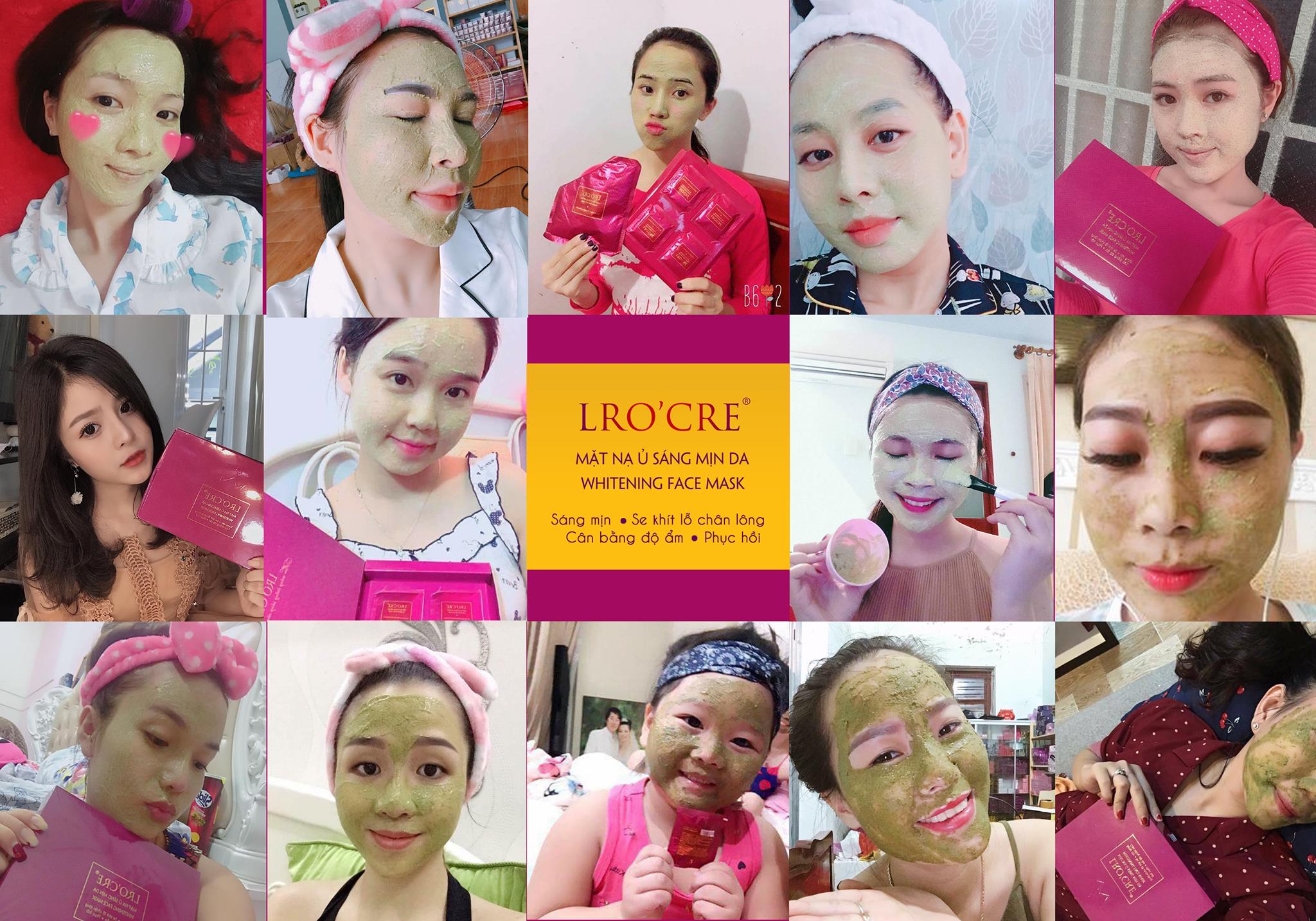 Mặt Nạ Dưỡng Trắng Da Ủ Face LROCRE