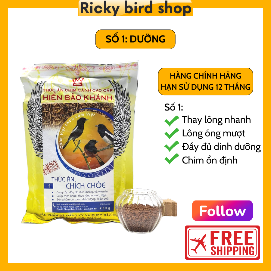 Cám chim chích chòe Hiển Bảo Khánh số 1, 2 (Dưỡng, Căng lửa)