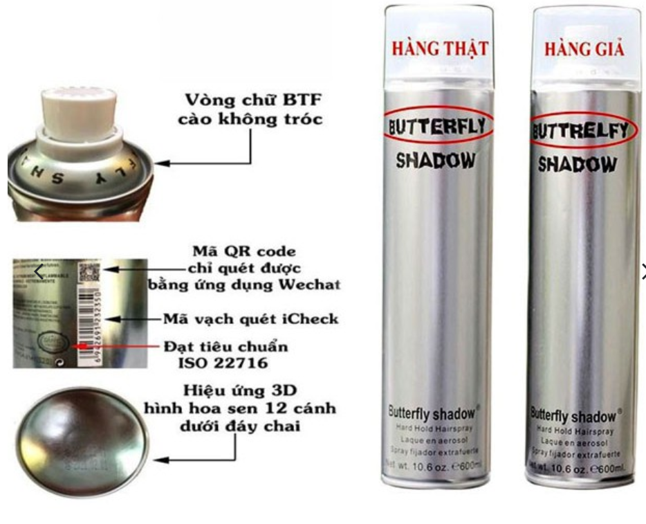 [HCM]Keo Xịt Tóc BUTTERFLY SHADOW
