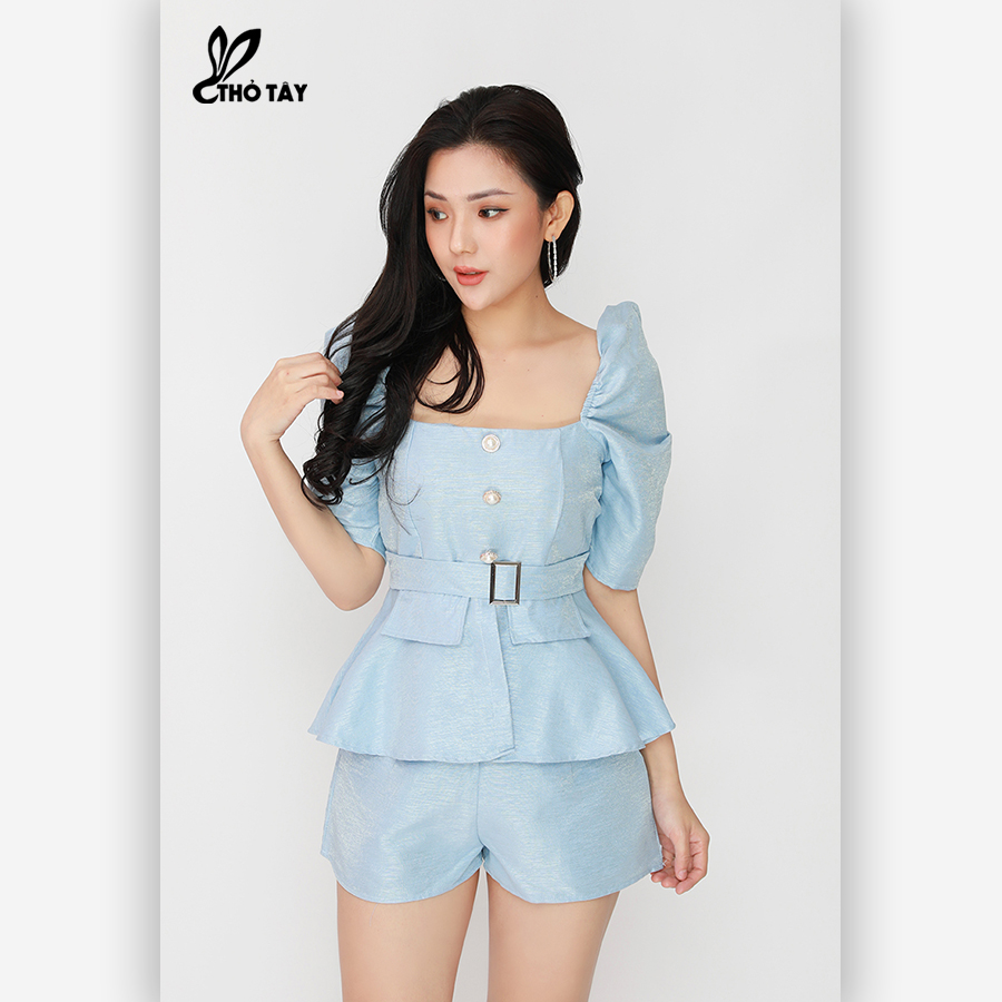 Set Bộ Nữ Áo Kiểu Peplum - THỎ TÂY S305B49