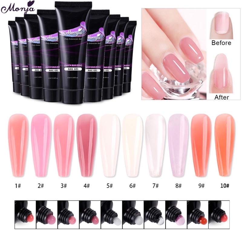Gel gôm đắp móng tuýp lẻ đủ màu (HOT )