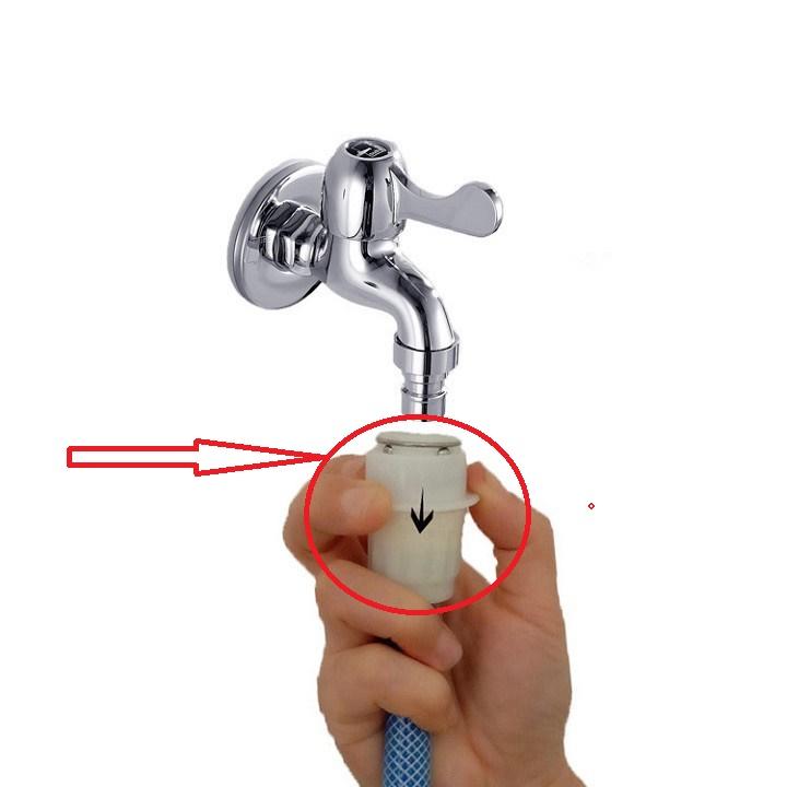 [1 PCs] 16mm 12mm water pipe quick coupler White-670