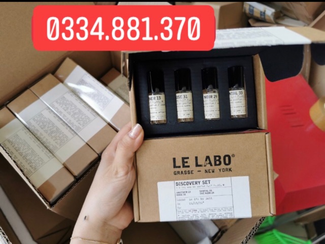 Set Nước Hoa Mini Le Labo 4 Chai X 5Ml