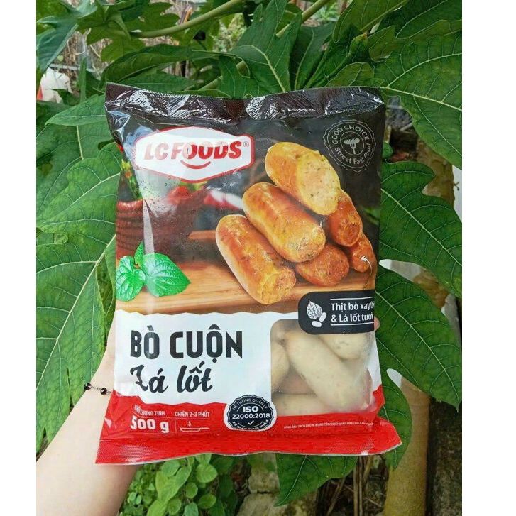 1Kg Bò Cuộn Lá Lốt Lacusina( 2 hộp 500g)