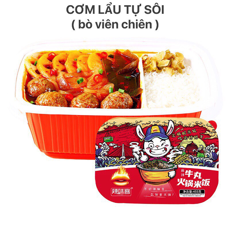Cơm lẩu tự sôi 2in1 siêu ngon - hộp to 355gr