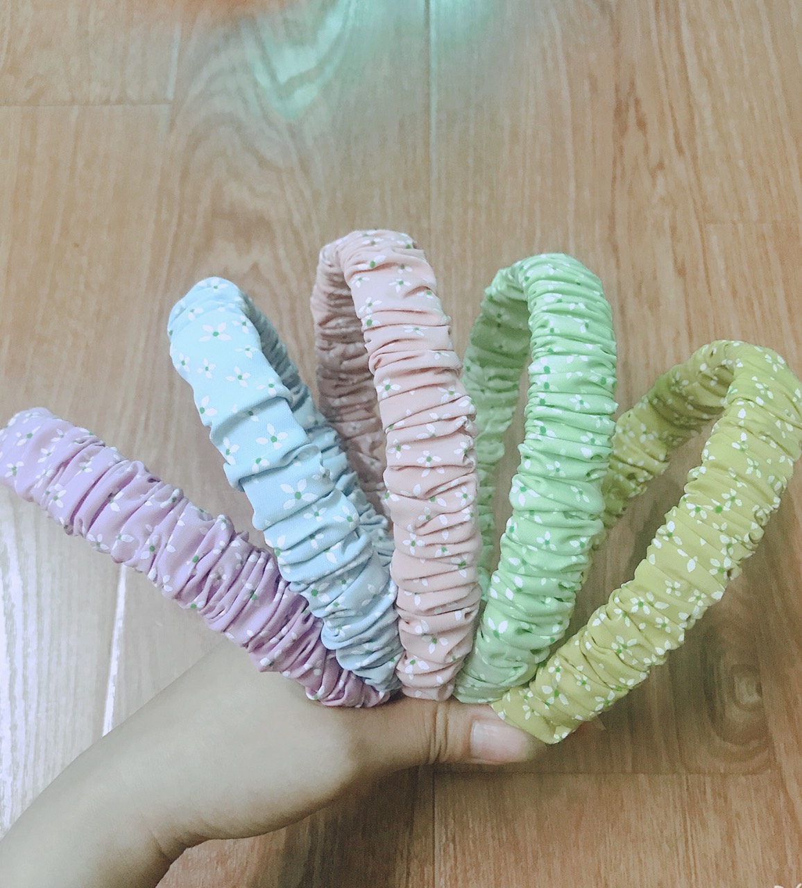 Bờm cài tóc nữ vải nhún - phukienteen