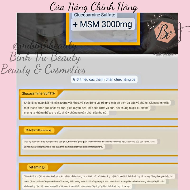 VIÊN UỐNG KHỚP ILYANG JOINT CARE SOLUTIONS