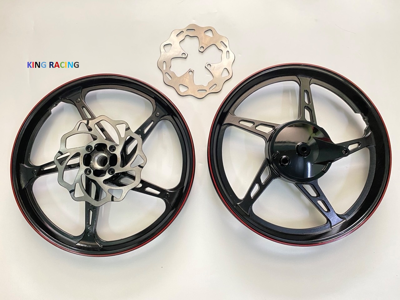 MÂM-VÀNH ĐÚC 5 CÂY 1 ĐĨA YA RC CHỈ ĐỎ GẮN SIRIUS, JUPITER, TAURUS, EXCITER 2006-2010...