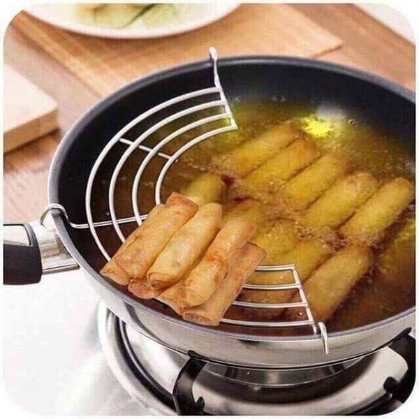 [HCM]VỈ GÁC CHẢO CHIÊN INOX SIZE 26CM