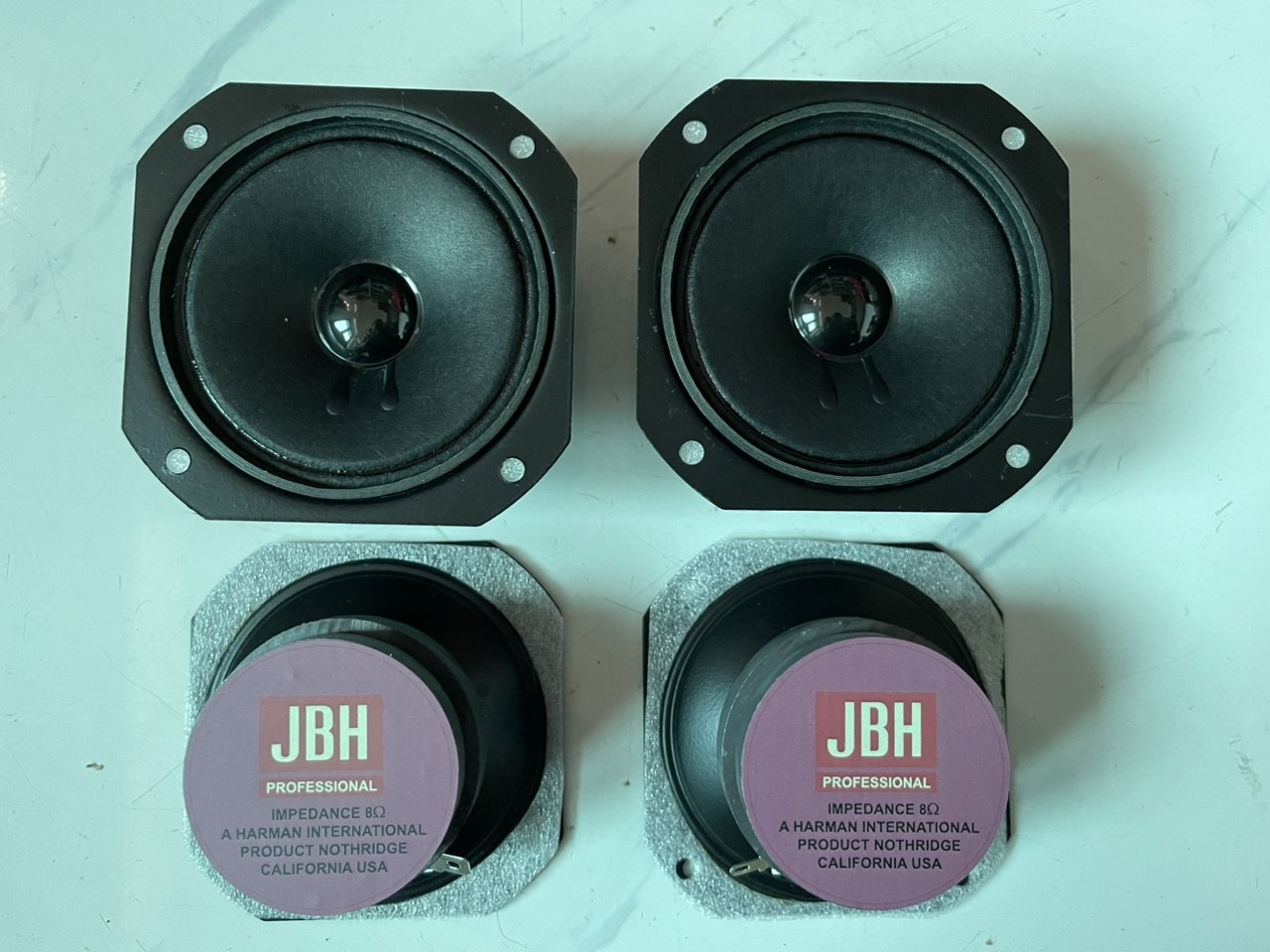 Loa treble 2 từ JBH vuông 8cm hàng nhập - Loa treble cao cấp - loa treble rời xịn
