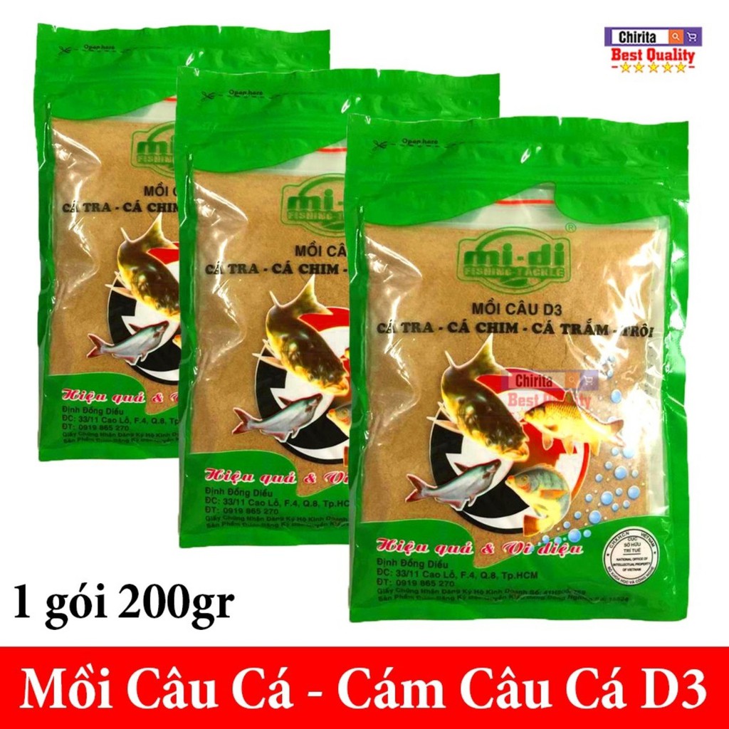 Mồi Câu Cá D1,D2,D3  Nhạy