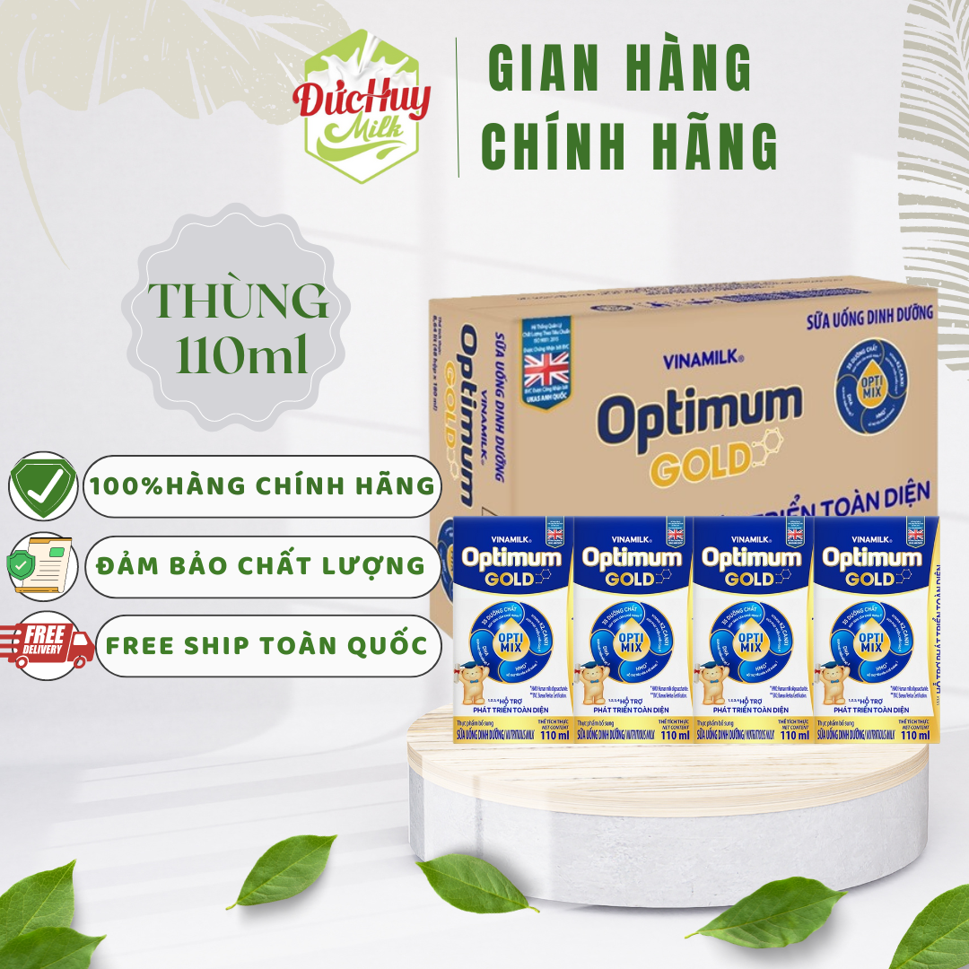 Thùng 48 hộp sữa bột pha sẵn Optimum Gold 110ml/180ml