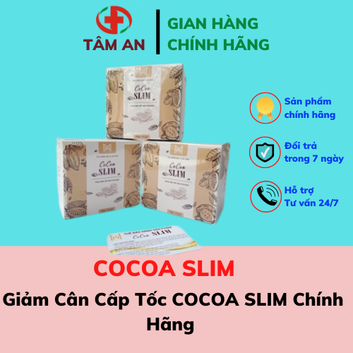 Giảm cân cấp tốc cocoa slim chính hãng – hộp 10 gói