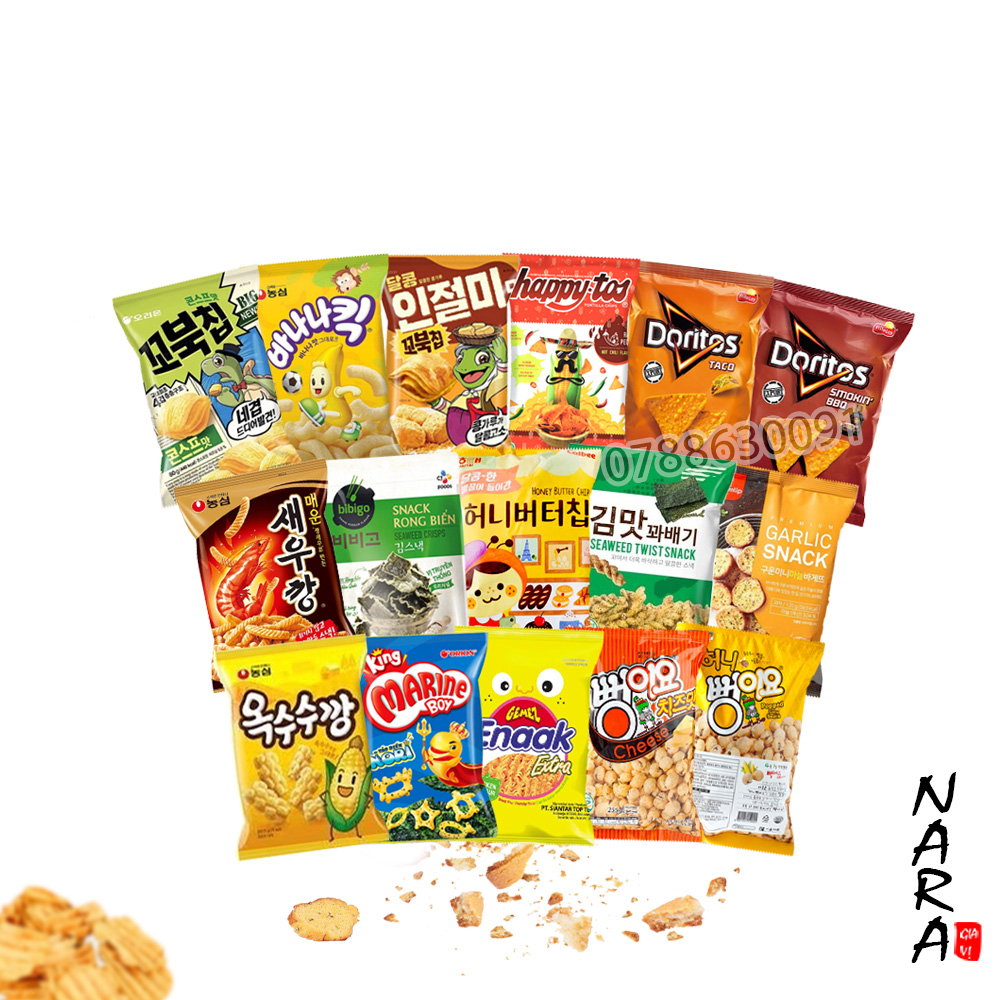 Snack Hàn Quốc Đủ Vị HOT Nhất Hiện Nay
