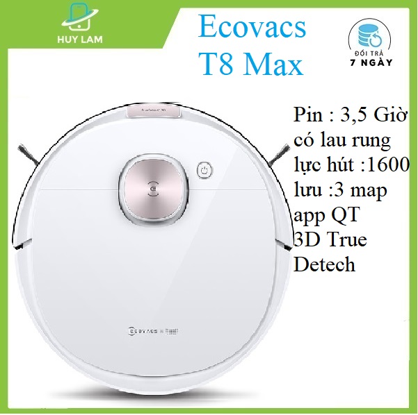 Robot Hút Bụi Lau Nhà Ecovacs Deebot T8 Max/power