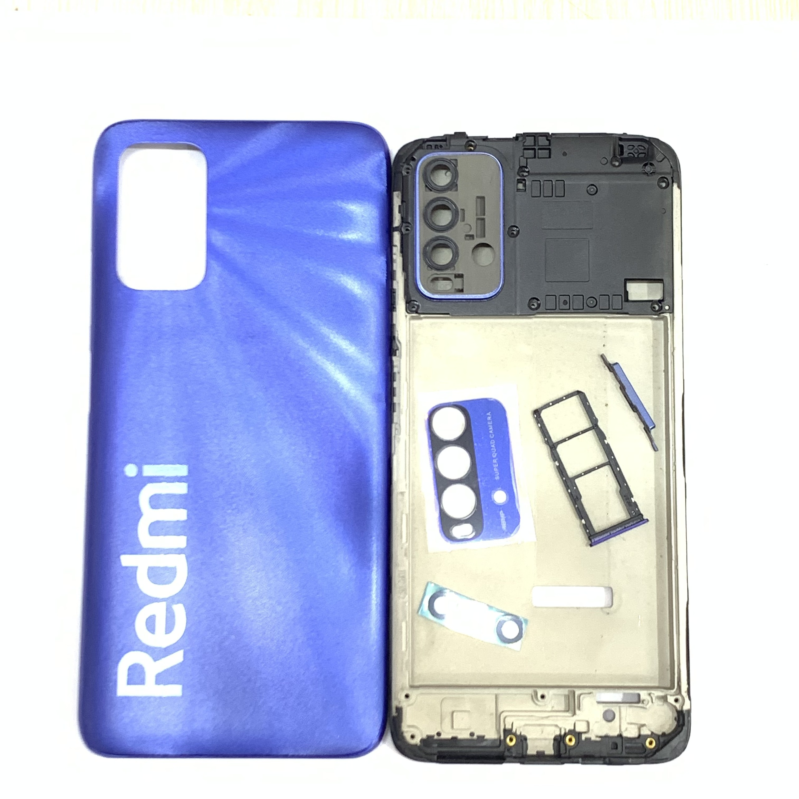 Vỏ bộ Xiaomi Redmi 9T ( khai sim , nút , kính camera ) new