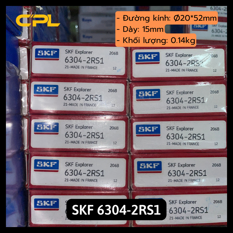 Vòng bi bạc đạn skf 6304 2rs1 - phụ tùng ô tô