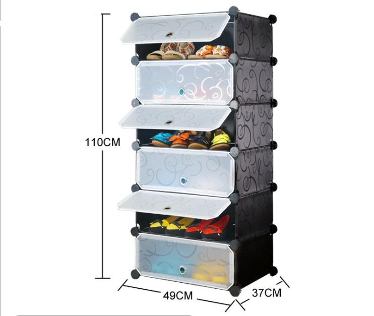 TỦ GIÀY LẮP GHÉP 6 TẦNG