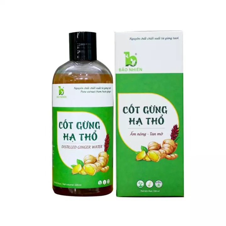 Cốt Gừng Hạ Thổ Bảo Nhiên 330ml làm tan mỡ bụng – giảm đau cho mẹ sau sinh