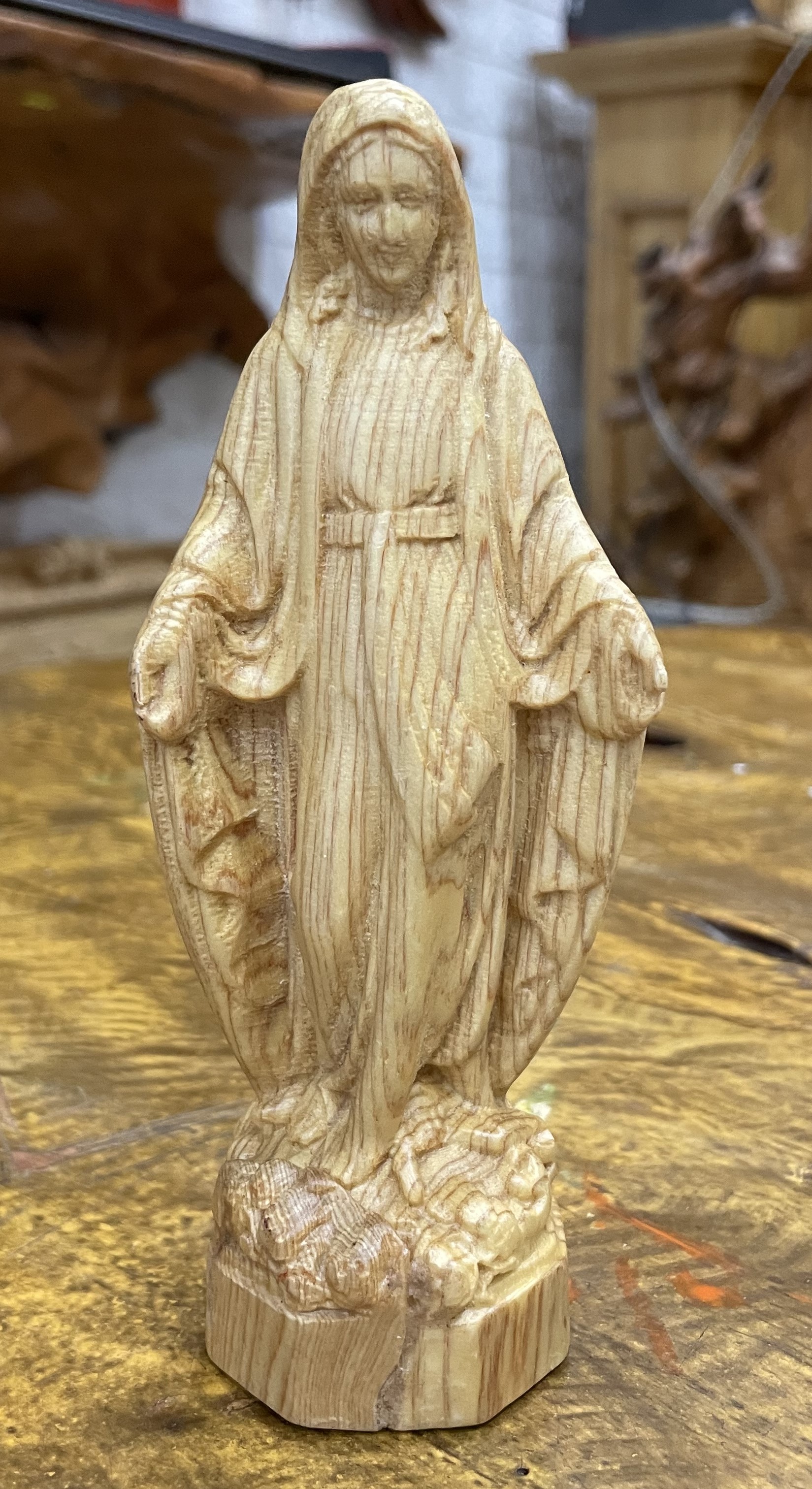 Statue of Our Lady of Grace - Po Mu Wood