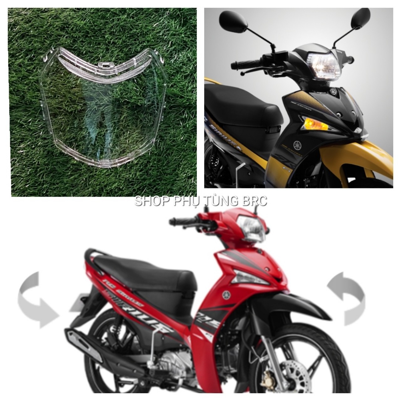 Chụp đèn pha xe sirius fi rc .