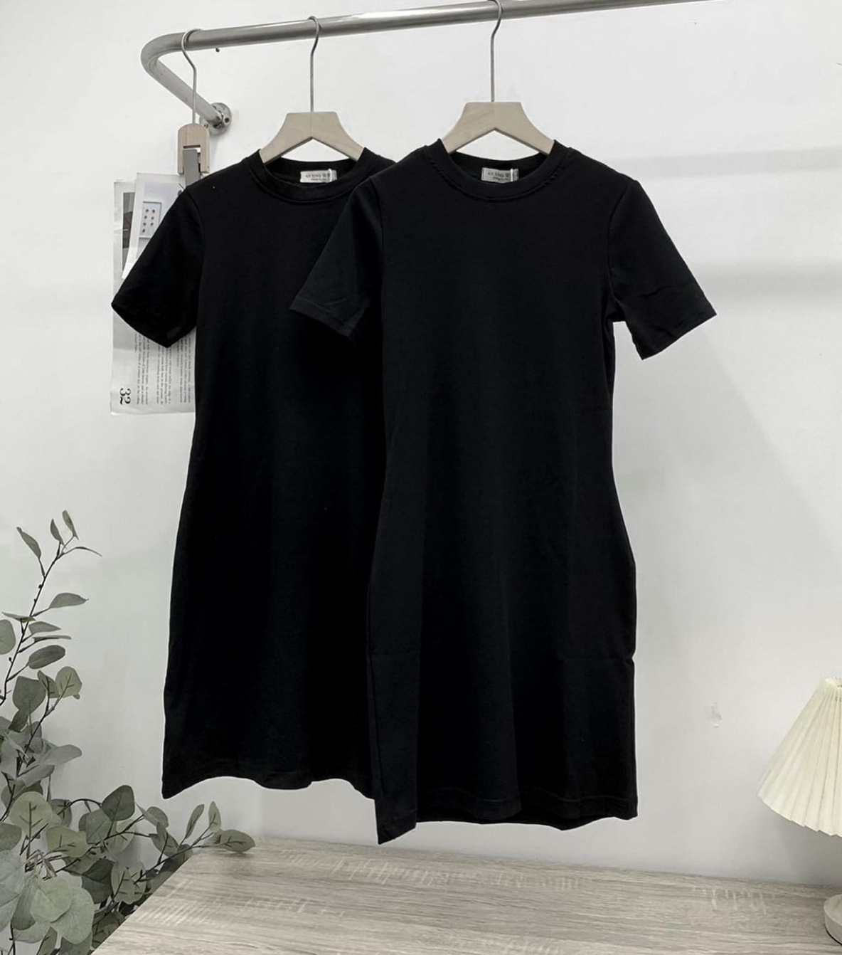 Váy body cổ tròn basic nữ thun gân mã 228