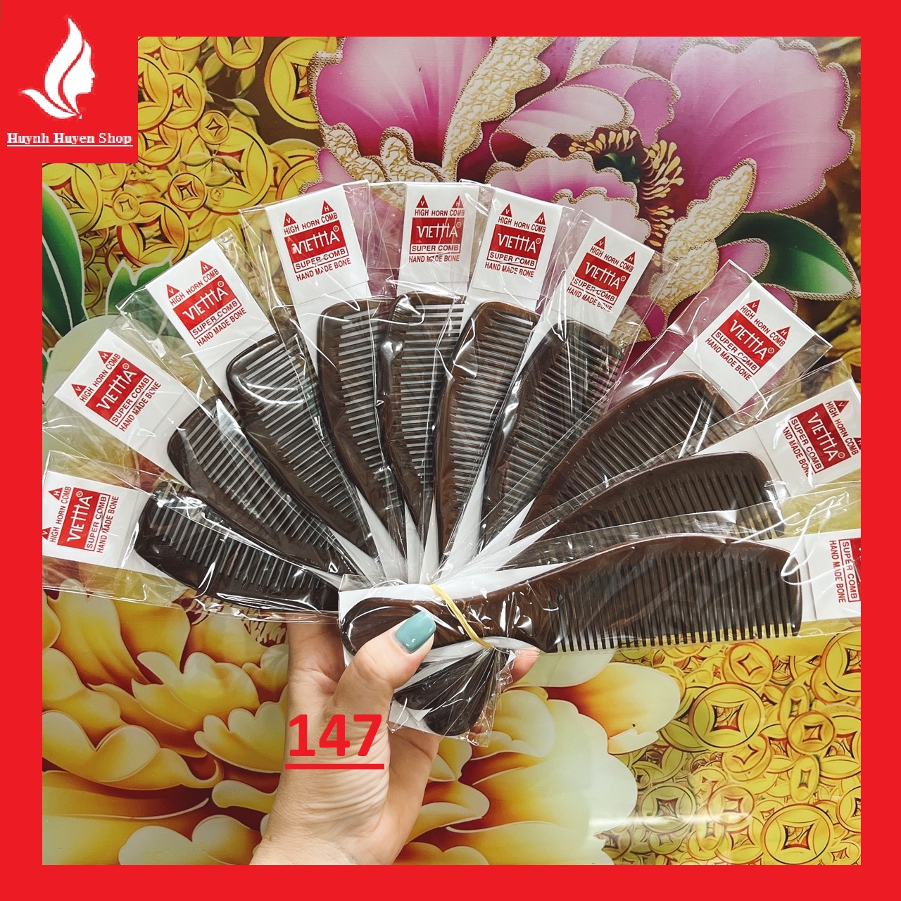 [combo 10] Lược gỗ siêu cute mẫu 147