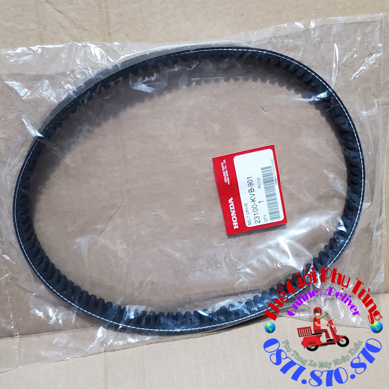 Dây curoa air blade 110 , click 110 zin honda thái lan - 23100-kvb-901