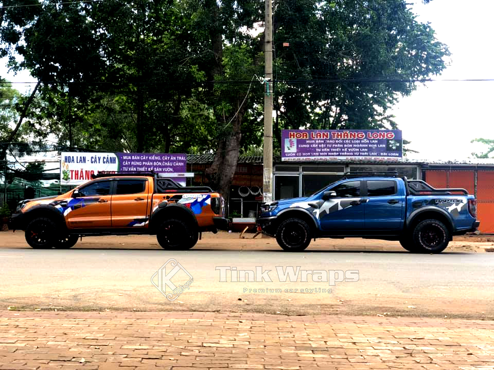 Decal dán xe Camo Raptor mix