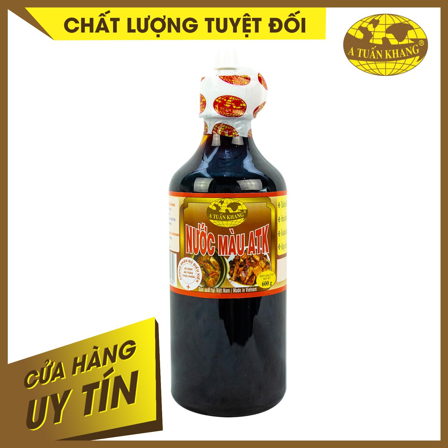 Atk Color Liquid 600g Bottle - Fish Stock Liquid, Marinate Delicious Meat, Rich in Traditional Flavor | A Tuan Khang
