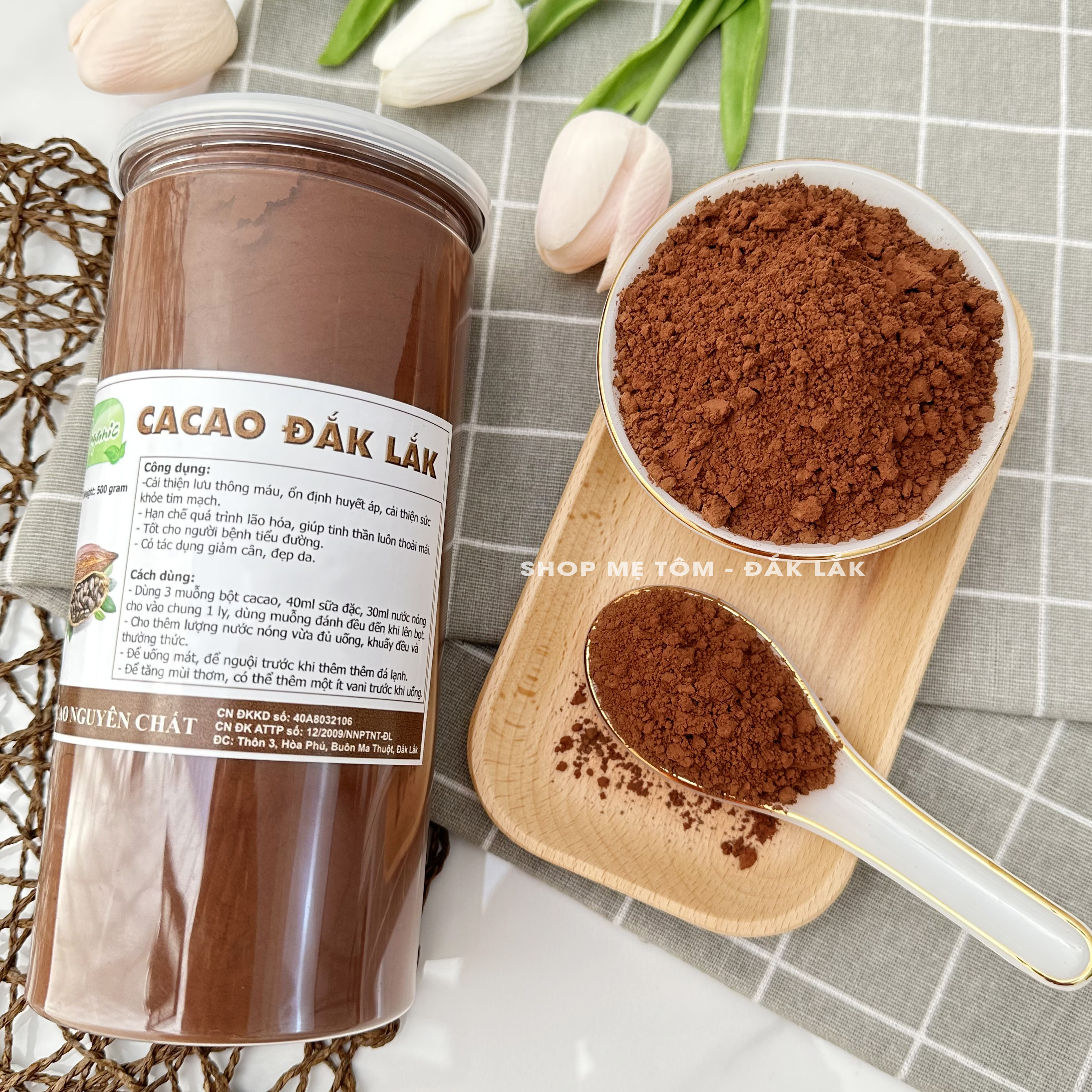 Bột Ca Cao ĐăkLăk Nguyên Chất Loại 1 Đậm Đà (Bột Cacao)