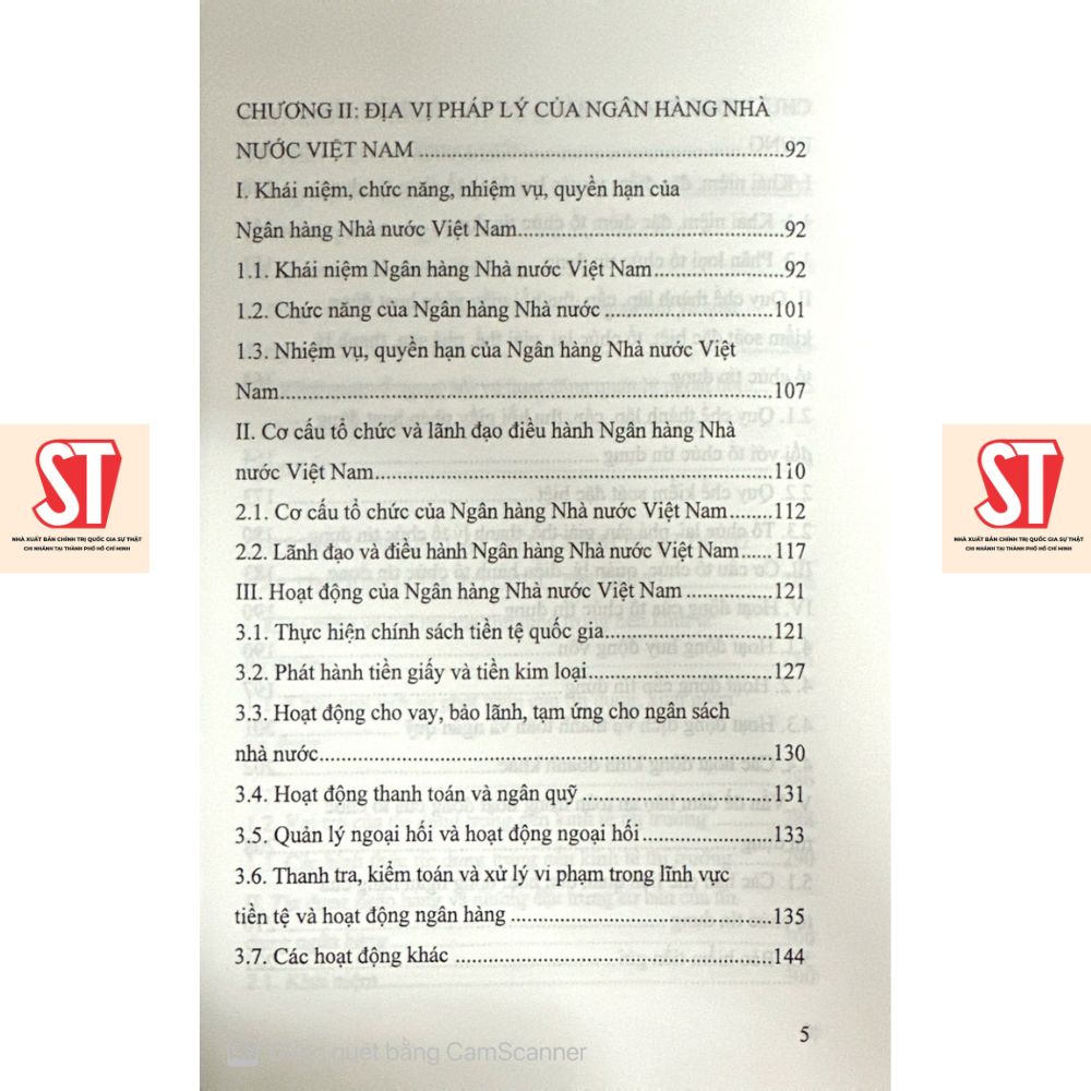 [Sách] Giáo trình Luật ngân hàng HCM (Tái bản lần thứ ba)